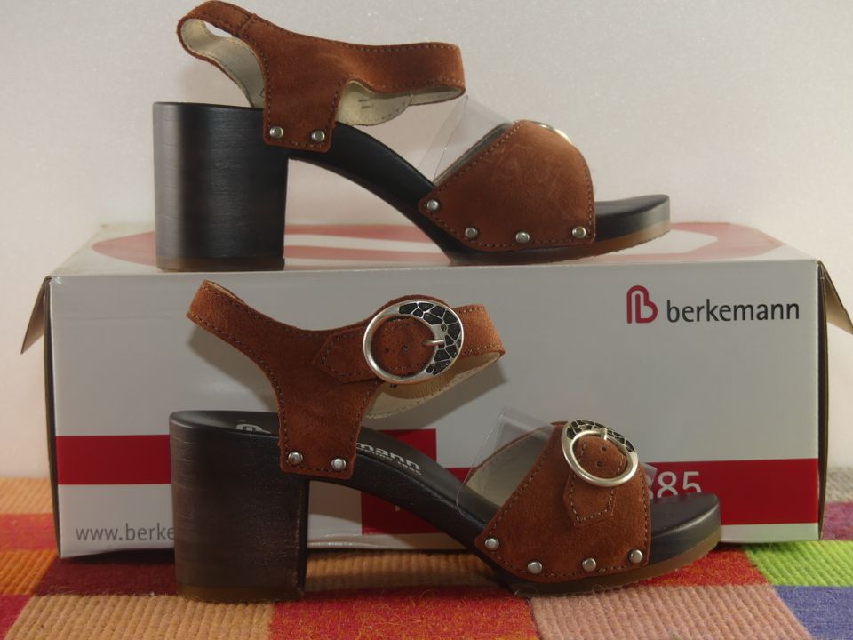 Restposten Berkemann Damen Holz Clogs Sandalette, Neu, Gr.37-40 in Wuppertal