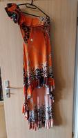 Damen ein Trägerarm Kleid Größe M FKA Mode Orange Muster Tanz Kle Leipzig - Grünau-Ost Vorschau
