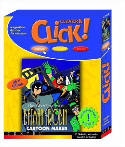 Batman & Robin - Cartoon Maker. Clever & Click (PC, 2000) Ab 6 J. in Rieschweiler-Mühlbach