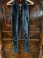Tally Weijl Ripped Röhren Jeans High Waist schwarz Stretch Gr XXS Sachsen - Pirna Vorschau