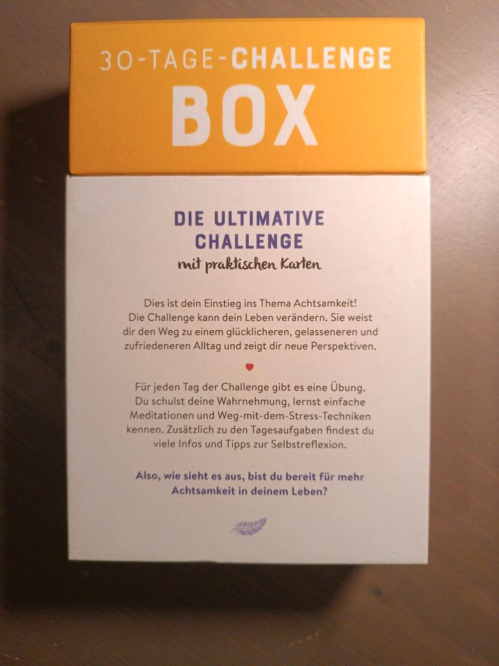 Achtsamkeitsbox 30-Tage-Challenge in Leipzig