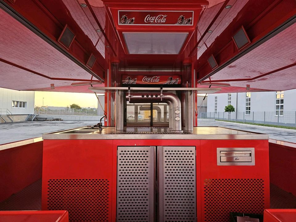 Roka XXL Coca-Cola  Bierwagen mieten zu vermieten Ausschankwagen Getränkewagen Cocktail wagen / Mobile Cocktailbarwagen mieten zu vermieten in Groß-Gerau