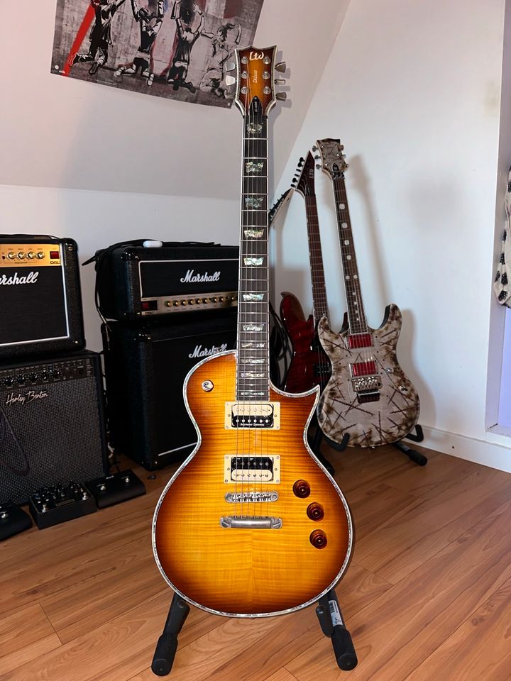 ESP LTD EC1000 FM ASB (Amber Sunburst) in Biebergemünd