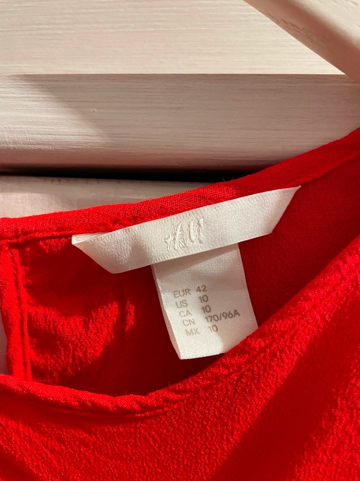 Rote Bluse füe Damen von H&M, Gr. XL *Neuwertig* in Hage