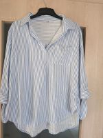 Bluse, Shirt, gr. XL, gestreift,hellblau weiß,hoher Seitenschlitz Bayern - Schonungen Vorschau
