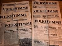 6 x Volksstimme SED DDR Zeitung 10.-16. November 1989 Sachsen-Anhalt - Gardelegen   Vorschau