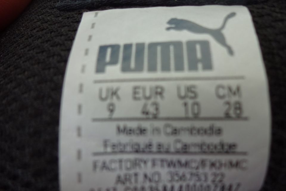 "Puma" Turnschuhe / Sportschuhe / Sneaker, unisex, Gr.43 in Wanfried