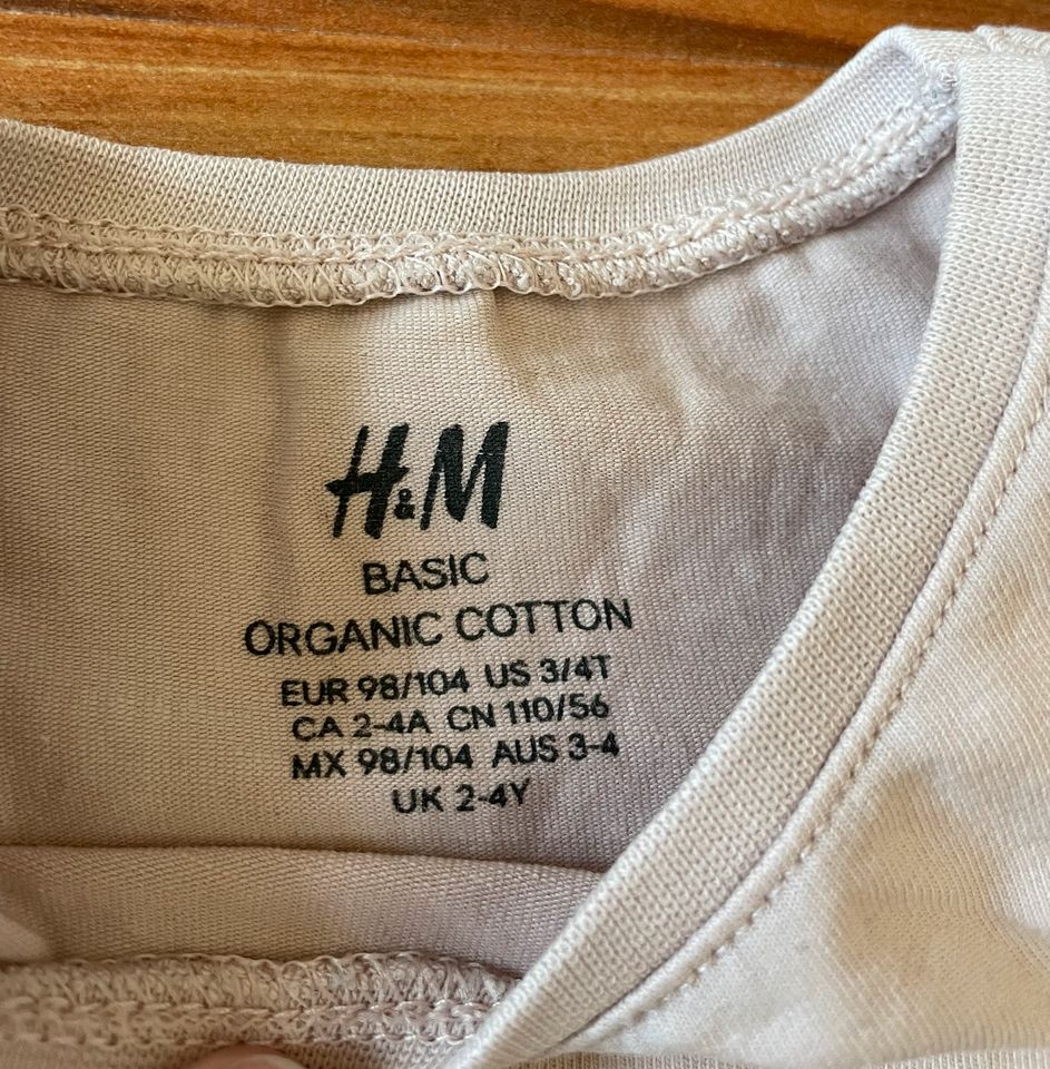 Basic Shirts Langarm Größe 98/104 / H&M / 2 Stück in Dresden