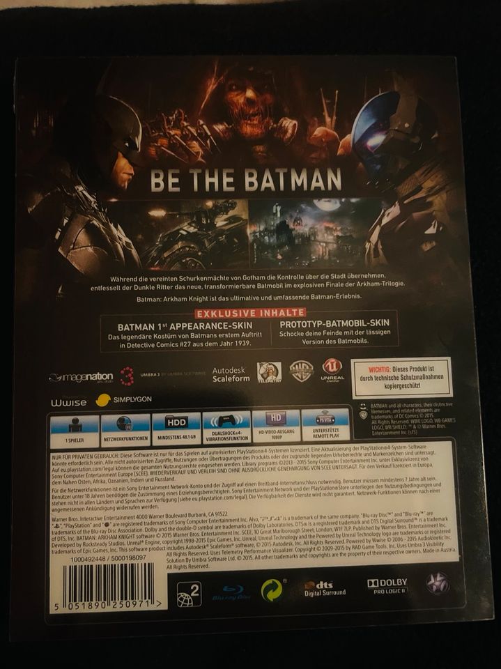 Batman Arkham knight Special Edition PS4 in Nürnberg (Mittelfr)