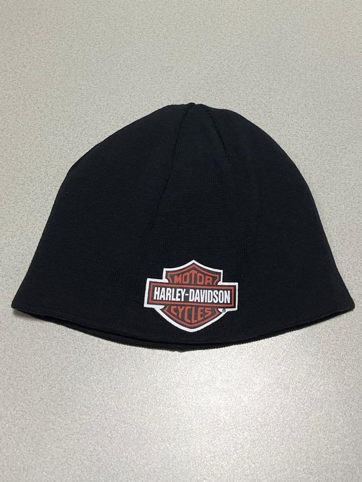 Harley Davidson Beanie Mütze und Bar & Shield innen in Penkun