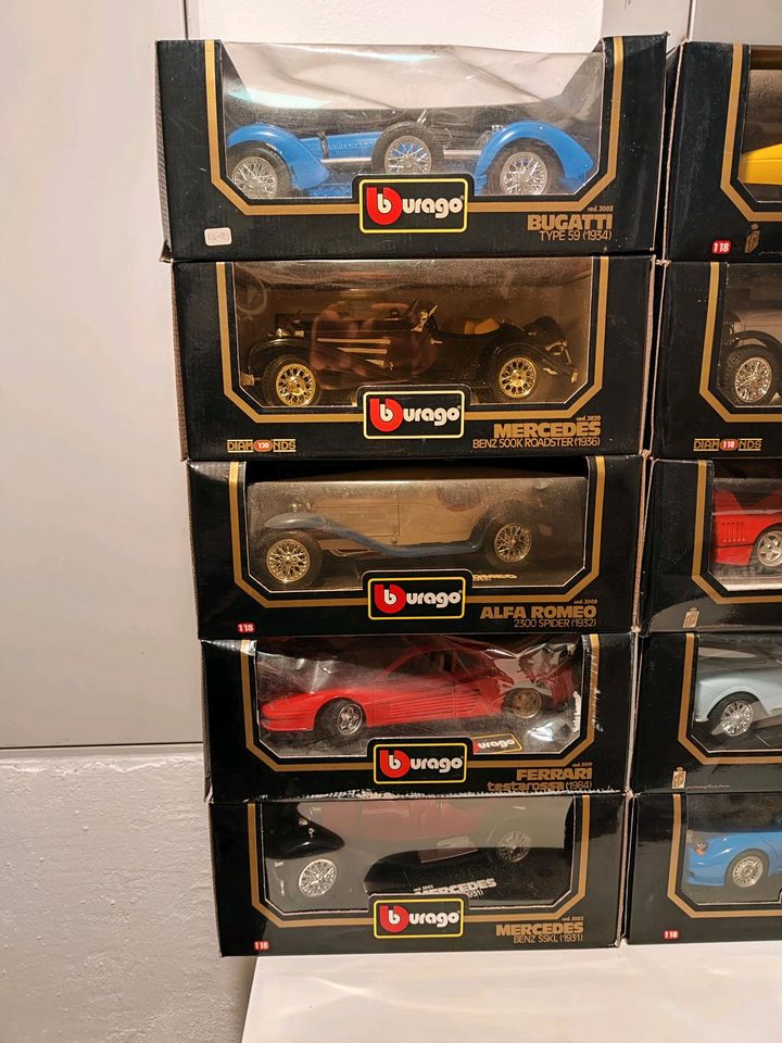 BURAGO Modelle 1:18 Sammlung 45 Stück in Bad Aibling