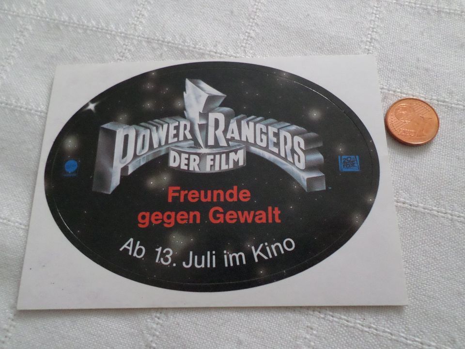 Power Rangers der Film 1995 Aufkleber 11x8cm in Murrhardt