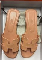Hermès H Sandalen Gr 37 abricot-rosé Hamburg-Mitte - HafenCity Vorschau