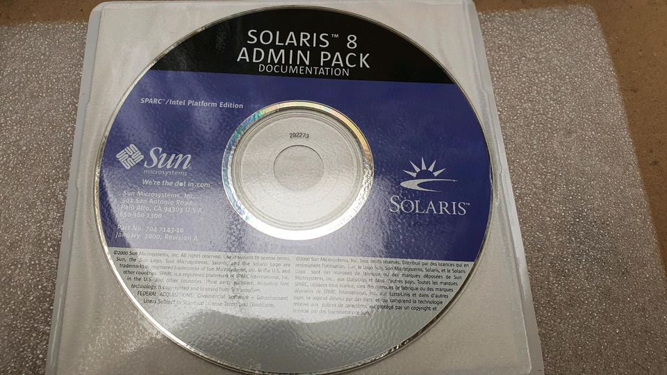 Solaris 8 sun microsystems Software in Oberhausen