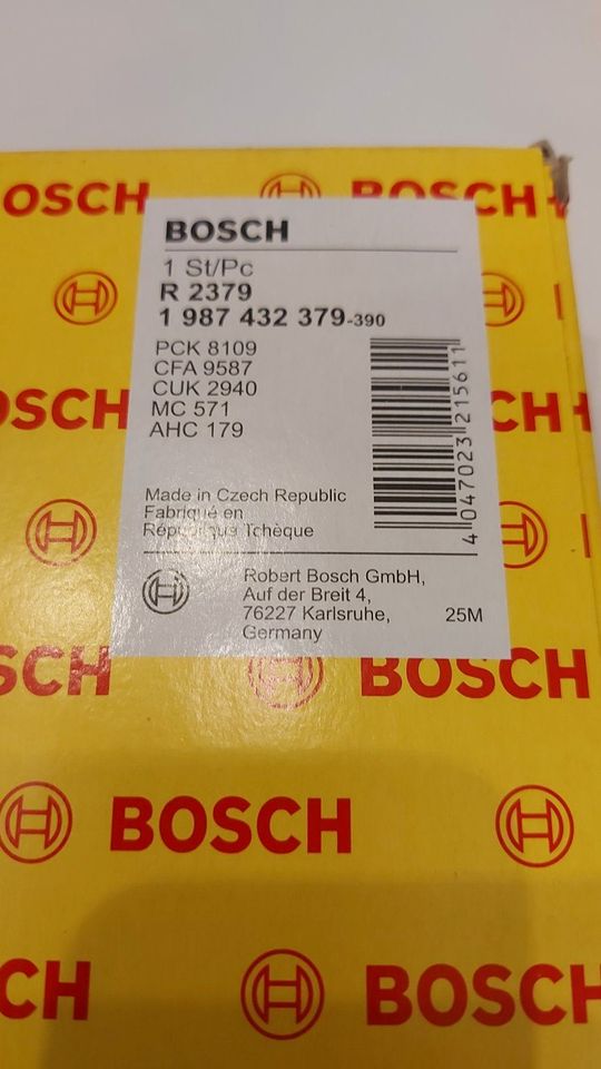 Bosch R2379 Aktivkohle-Innenraumfilter 1987432379 in Wangen im Allgäu