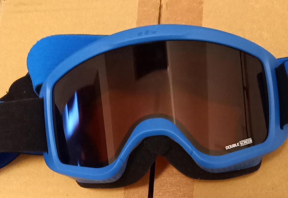 Wedze Skibrille m. orangen Glas Modell G120 S3 blau - neuwertig in Augsburg