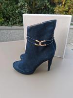 Tamaris Heart ❤️ Sole Stiefeletten navy blau Leder Gold Gr.38,5 Bayern - Forchheim Vorschau