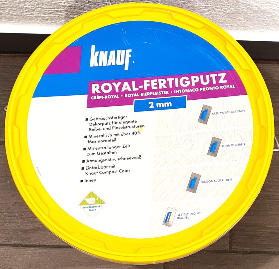 Knauf Wand Fertigputz Reibeputz 2mm Körnung ca.10kg Reibe Putz in Grafing bei München