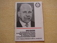 Walter Ulbricht - 4. Tagung der Volkskammer DDR 1967 Verfassung Thüringen - Nordhausen Vorschau
