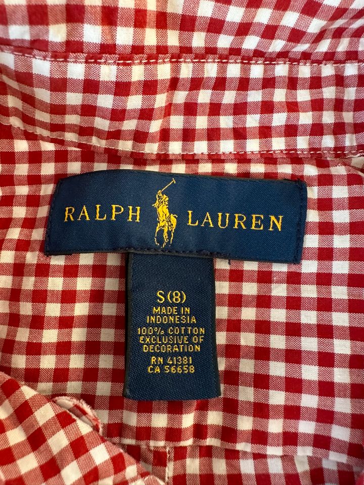 Ralph Lauren Polo Hemd Oberhemd 128 8Y rot kariert Junge in Freiburg im Breisgau