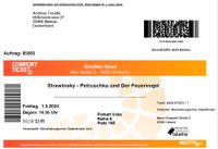 2 Karten, Theater Schwerin, Strawinsky - Petruschka und Der Feuer Mecklenburg-Vorpommern - Wismar Vorschau
