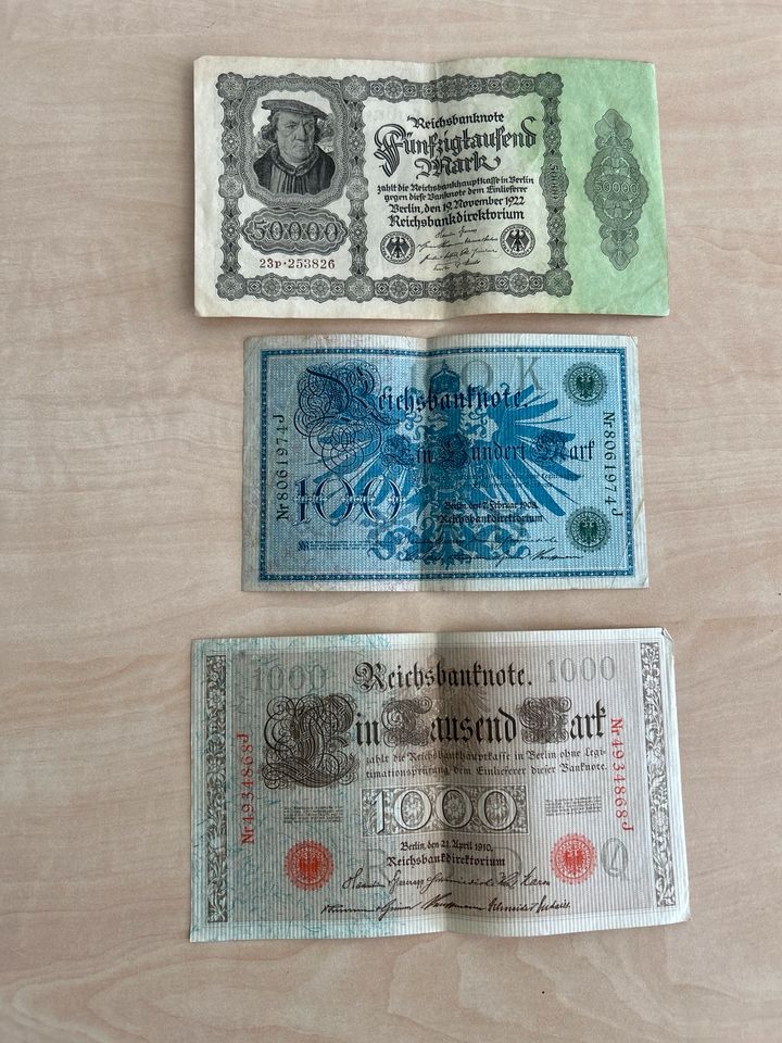 Reichsmark Banknoten in Velbert