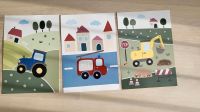 3er Set Bilder für Kinderzimmer Fahrzeuge Hessen - Heidenrod Vorschau