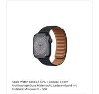 Apple Watch Series 8 GPS Cellular Aluminiumgehäuse m. Rechnung Rheinland-Pfalz - Neuhofen Vorschau