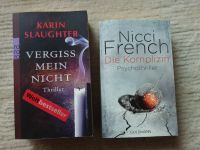 Bücher, Thriller, Nici French, Karin Slaughter, Weltbestseller Bayern - Zusmarshausen Vorschau