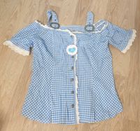 ☆ NEU Dirndl Trachtenbluse Bluse Gr. 44 blau kariert ☆ Thüringen - Ellrich Vorschau