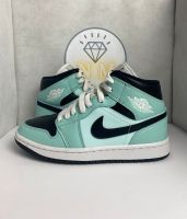 ✅Nike Jordan 1 Mid Aqua Blue Tint Türkis/Weiß/Schwarz 37,5 US 6,5 Sachsen - Treuen Vorschau