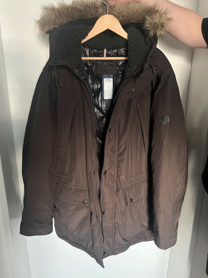 Jack&Jones Winterjacke Herren braun XXL Parka in Kaiserslautern