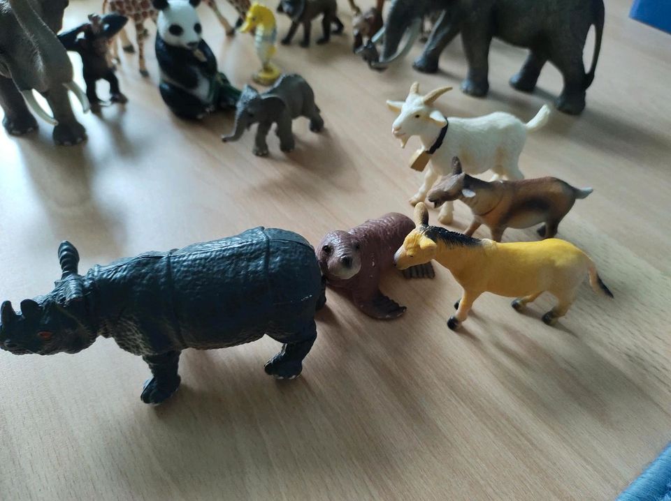 Schleich Tiere Zoo 14 Tiere Elefanten, Löwen, Schimpansen, Panda in München