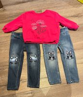 Set Jeans Einhorn bestickt und Sweatshirt 92 h&m lupilu Nordrhein-Westfalen - Bedburg-Hau Vorschau