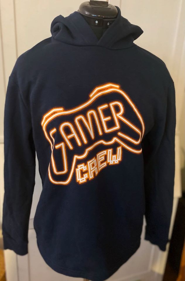 ★GAMER CREW HOODIE KAPUZENPULLOVER H&M ★164 warm  neuwert in Igensdorf