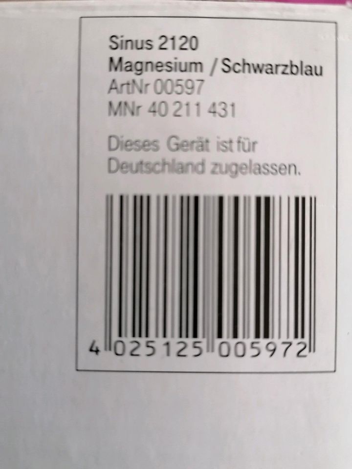 Telekom Sinus 2120 schnurloses Telefon als Ersatzteilspender in Loitsche-Heinrichsberg