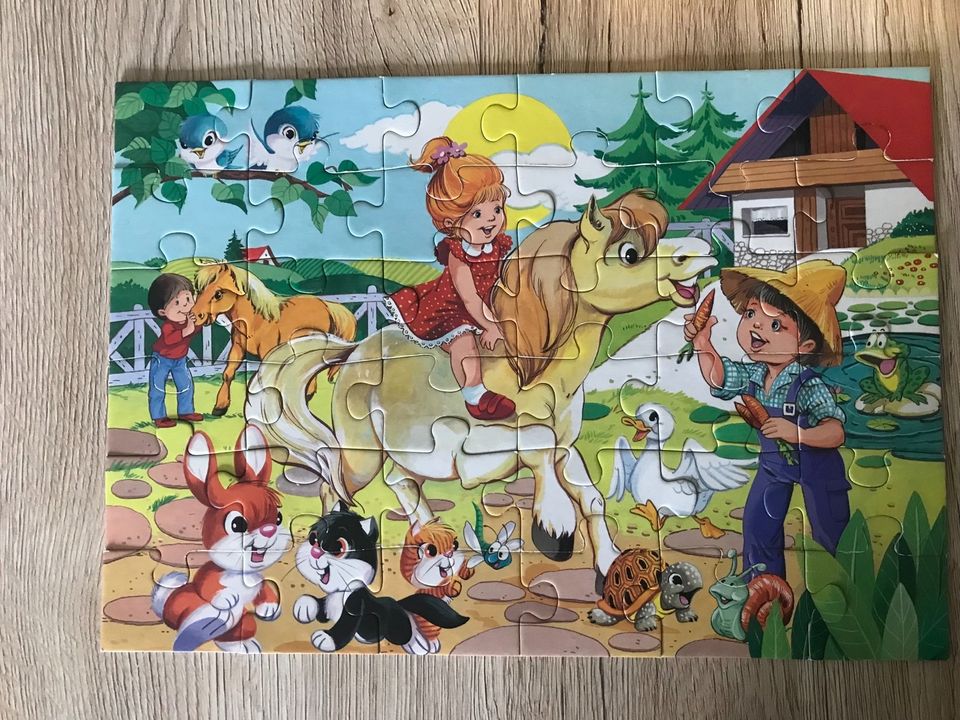 Schmid spiele Puzzle 36 Teile Ponyreiten Ponyhof in Elxleben an der Gera