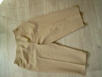 Damen Hose Stoff beige 3/4 Länge Gummizug  Gr. 44 Sommerhose Sachsen - Stauchitz Vorschau