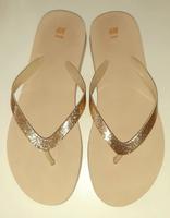 H&M FLIP-FLOP ZEHENTRENNER SANDALE *  BEIGE GOLDGLITZER * 38 / 39 München - Pasing-Obermenzing Vorschau