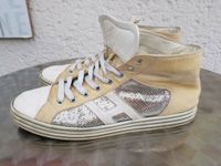 HOGAN Sneaker Chucks Schuhe Leder Pailletten Gr. 40 Nordrhein-Westfalen - Leverkusen Vorschau