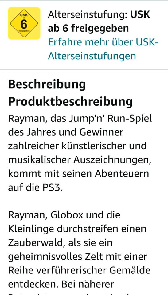 PS 3 Spiel Rayman in Krefeld