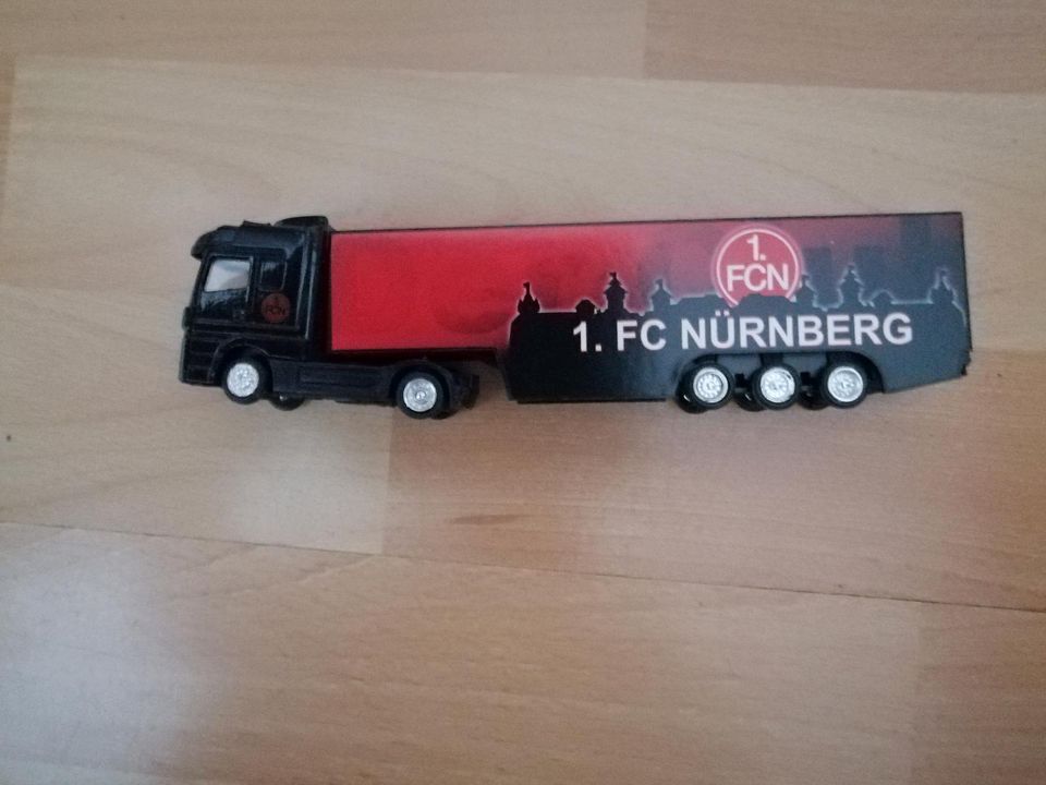 Modell Lastwagen 1. FC Nürnberg in Stuttgart