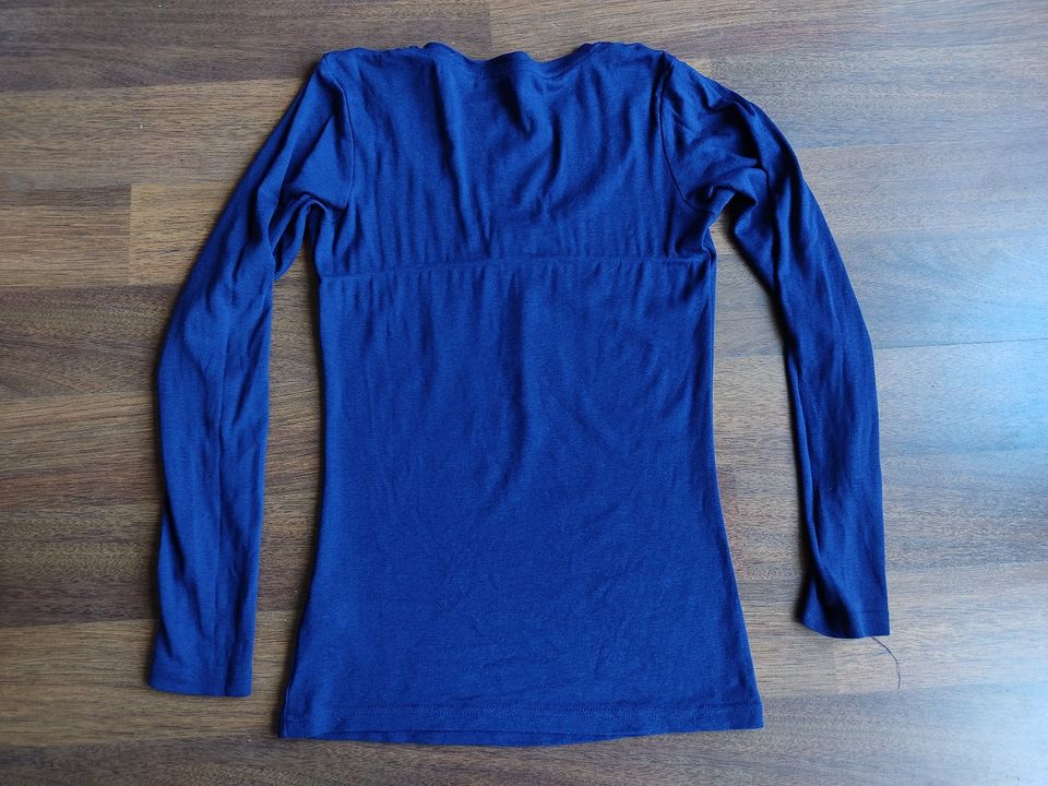 Langarmshirt Vero Moda blau Gr. M Baumwolle Modal in Hamburg