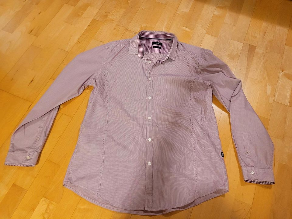 Hugo Boss Hemd Slim Fit Größe 2XL- weinrot in Achern