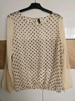 FB Sister Chiffon Bluse Langarm Polyester beige Punkte Dots XL Wiesbaden - Mainz-Kostheim Vorschau