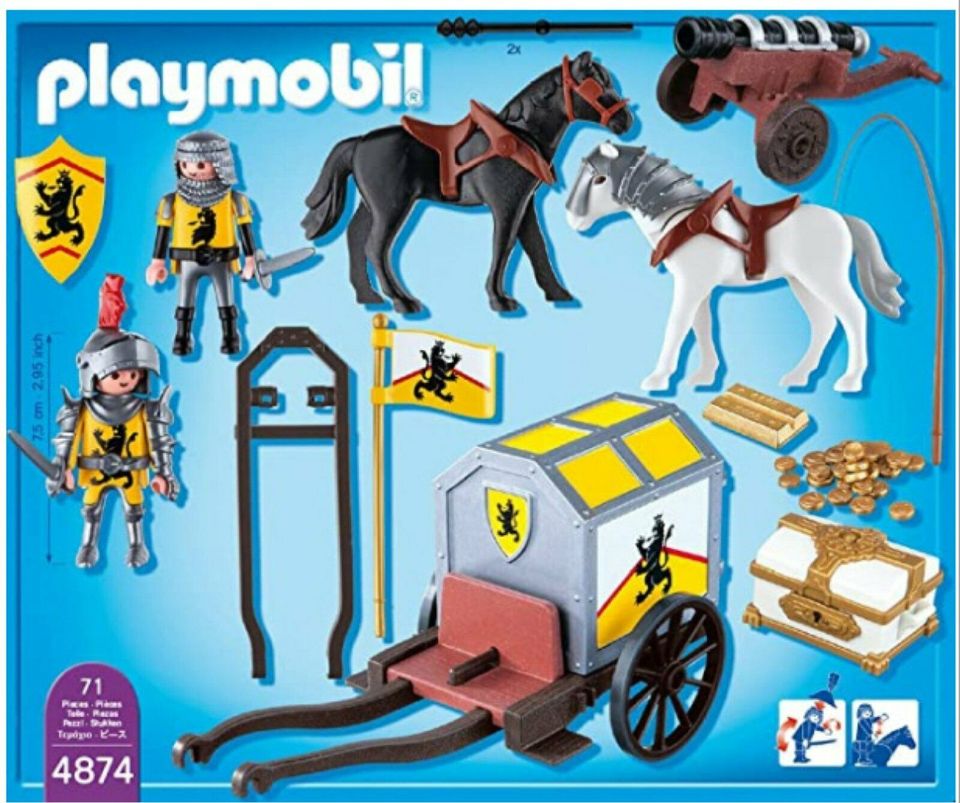 Playmobil 4874 - Goldtransport der Löwenritter in Großlöbichau