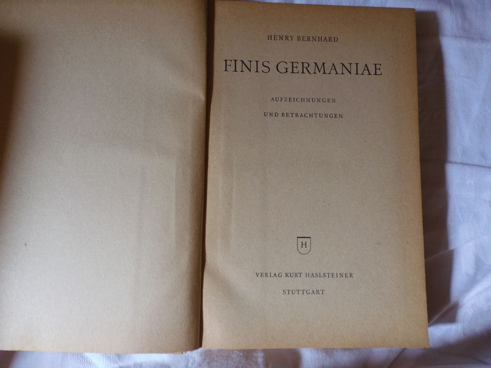 Finis Germaniae von Henry Bernhard 1947 in Greiz