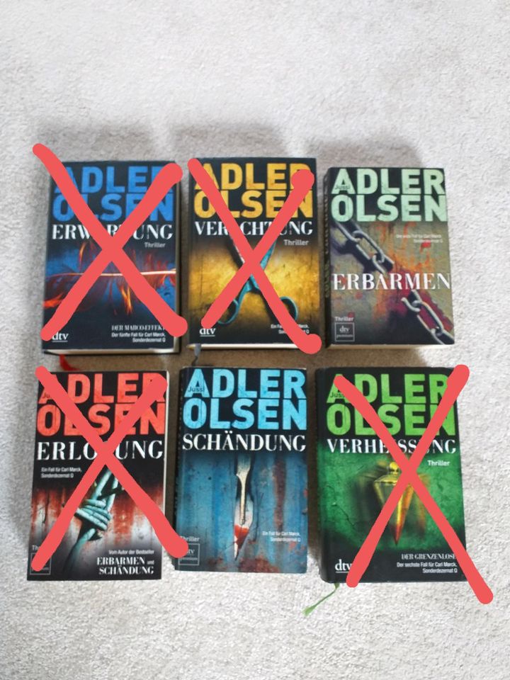 Jussi Adler Olsen Bücher, je 1,50  Euro in Niederlangen