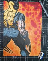 Wolverine Zeichnung auf A4 Berlin - Mitte Vorschau