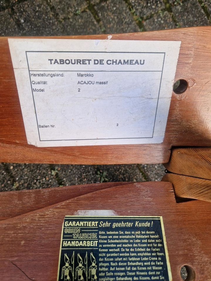 Tabouret De Chameau, Kammelhocker, Marokko in Herne